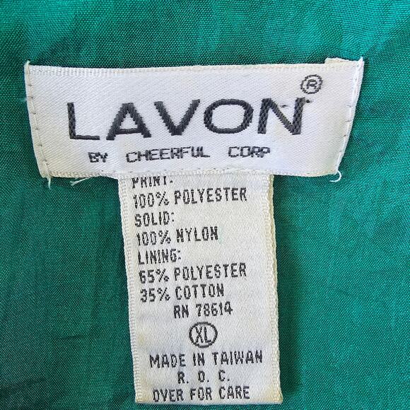 Lavon by Cheerful Corp 90s‎ NylonTrack Suit XL Cottage Resortwear Vintage - Picture 13 of 13